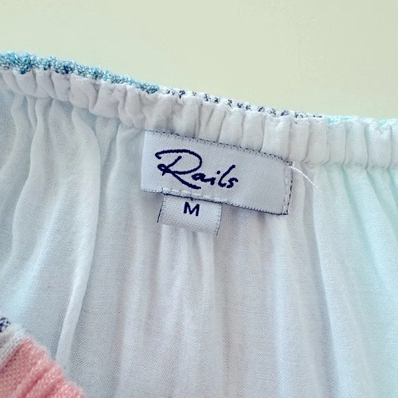 NWOT  RAILS Adora Sleeveless Linen Blend Midi Dress in Highland Stripe - Picture 10 of 12